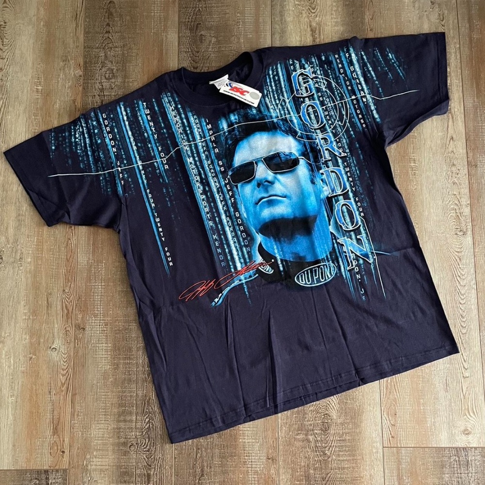Vintage 2000s NASCAR Jeff Gordon Chase Authentics Matrix AOP T-shirt
